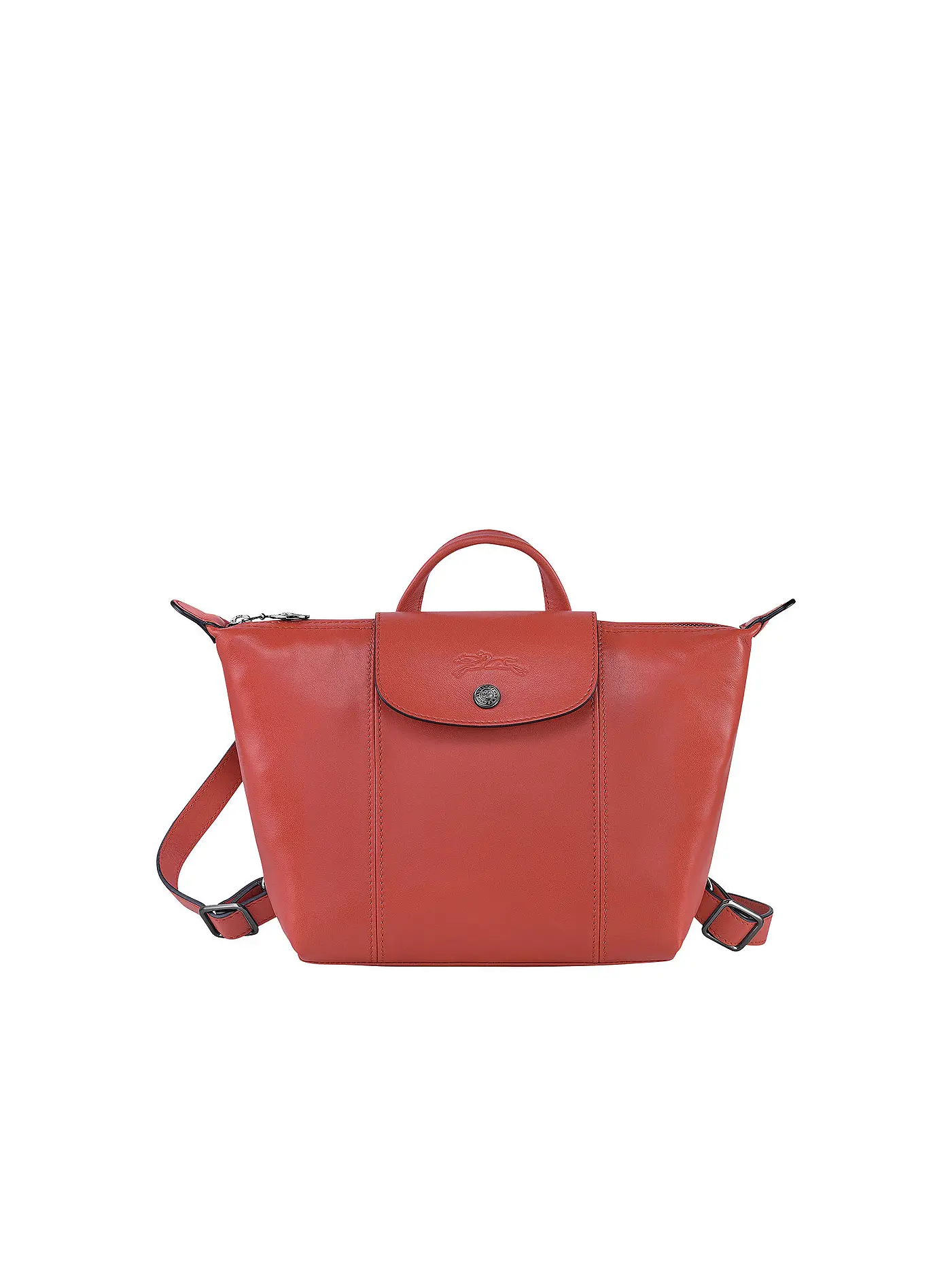 LONGCHAMP | Le Pliage Cuir Rucksack, Black | rot